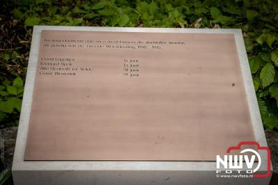 Nieuwe namenmonumenten eren oorlogsslachtoffers in gemeente Elburg - © NWVFoto.nl